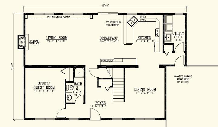 Meadow Valley 2740 Square Foot Two Story Floor Plan